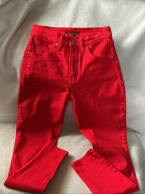 Lucky Brand Red Skinny Jeans